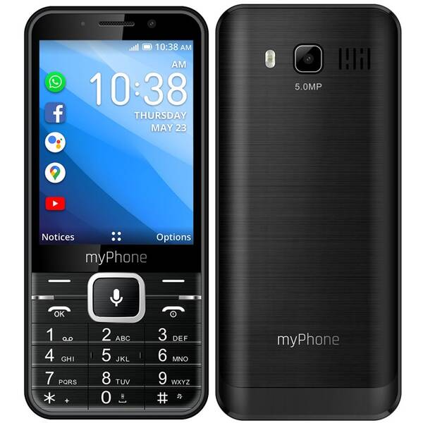 myPhone UP Smart LTE Dual SIM, černá - vráceno, použito