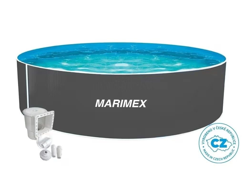 Marimex Orlando šedý 4,57 x 1,07 m + skimmer
