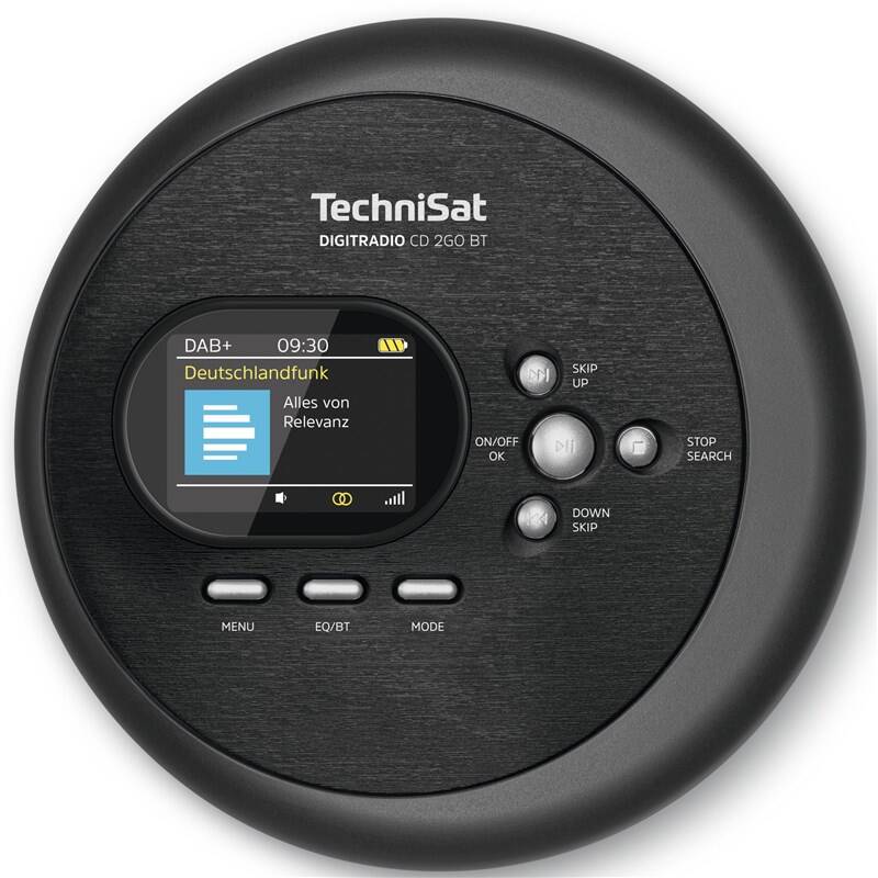Discman Technisat DIGITRADIO CD 2GO BT černý, vráceno do 14 dnů