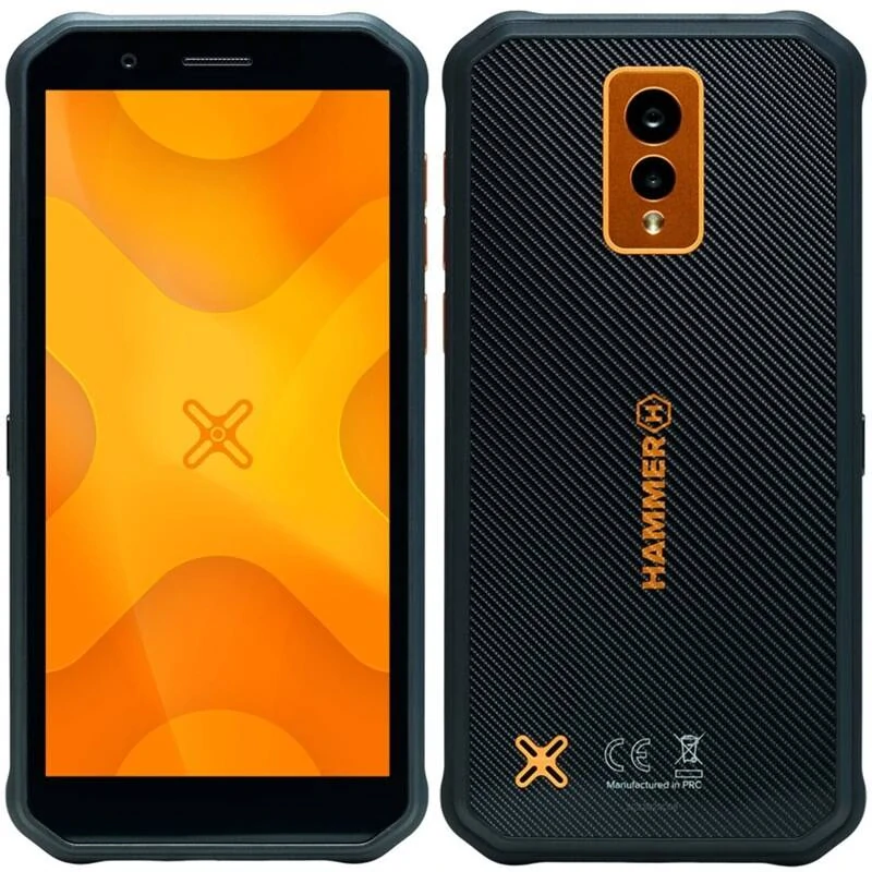 Mobilní telefon myPhone Hammer Energy X (TELMYAHENERXLOR) černý/oranžový, vystaveno na prodejně