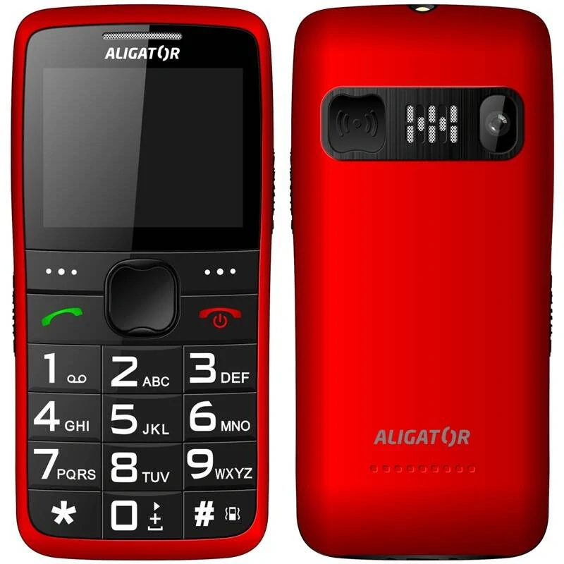 ALIGATOR A675 Senior červená - rozbaleno, nepoužito