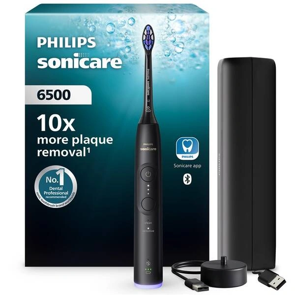 Zubní kartáček Philips Sonicare 6500 HX7411/10 černý - Vráceno, použito