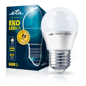 Eta EKO LEDka mini globe, 7W, E27, teplá bílá