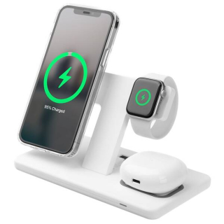 FIXED MagPowerstation 3v1 FIXMPOS-WH bílá - vráceno, použito