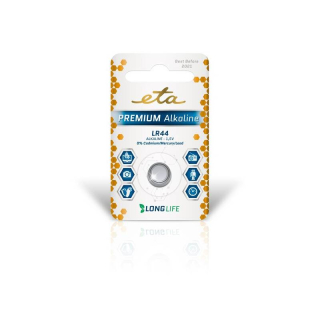 ETA PREMIUM ALKALINE LR44, blistr 1ks
