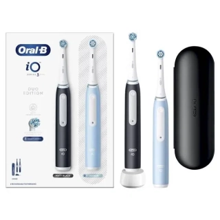 Oral-B iO Series 3 Duo, Matt Black/Ice Blue - Vráceno do 14 dnů