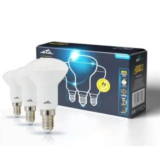 LED ETA EKO LEDka reflektor 6W, E14, teplá bílá, 3ks
