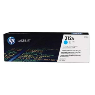 Originální toner HP CF381A (312A), azurový, 2700 stran - Poškozený obal