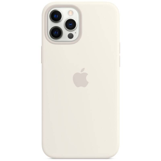Apple Silicone Case s MagSafe pro iPhone 12 Pro Max, bílá