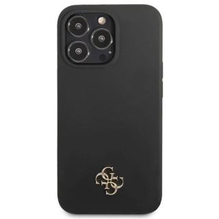 Guess 4G Metal Logo na Apple iPhone 13 Pro (GUHCP13LS4LK) černý