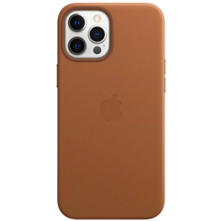 Apple Leather Case s MagSafe pro iPhone 12 Pro Max - sedlově hnědý (MHKL3ZM/A)