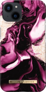 iDeal of Sweden, Ochranné pouzdro pro iPhone 13 design Golden Ruby Marble, růžové