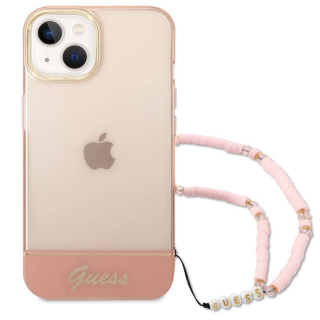 Kryt na mobil Guess Camera Outline Translucent na Apple iPhone 14 Plus (GUHCP14MHGCOHP) růžový