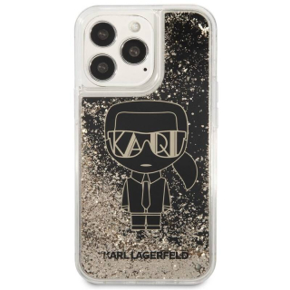 Karl Lagerfeld Liquid Glitter Gatsby Apple iPhone 13 Pro (KLHCP13LLGGKBK) černý