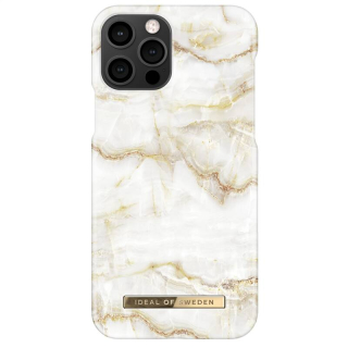 Kryt na mobil iDeal Of Sweden Fashion Apple iPhone 12/12 Pro - Golden Pearl Marble (IDFCSS20-I2061-194)