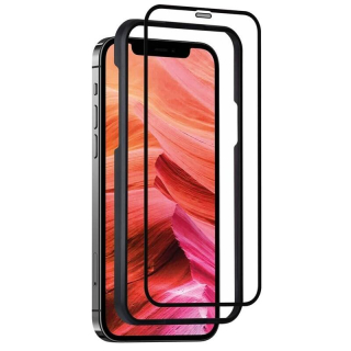 Ochranné tvrzené sklo FIXED 3D Full-Cover s aplikátorem pro Apple iPhone 12 Pro Max, černé