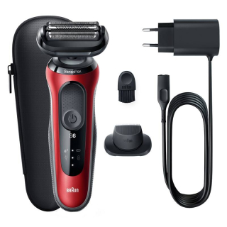 Holicí strojek Braun Series 6 61-R1200s Red, vráceno do 14 dnů