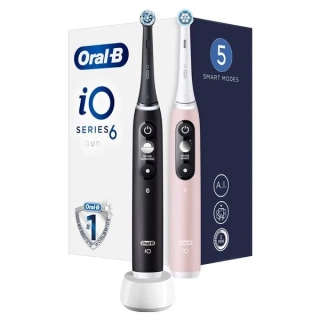 Set zubních kartáčků Oral-B iO6 Series Duo Pack Black - vráceno do 14 dnů, použito