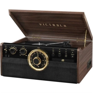Gramofon Victrola VTA-270B Empire černý/hnědý - Náhradní obal, nový výrobek