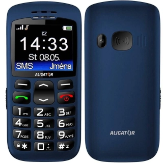 Mobilní telefon Aligator A670 Senior (A670BE) modrý, vystaveno na prodejně