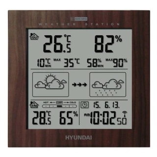 Meteorologická stanice Hyundai WS 2244 W hnědá - Rozbaleno