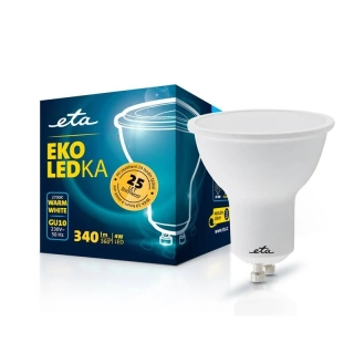 ETA EKO LEDka bodová 4W, GU10, teplá bílá