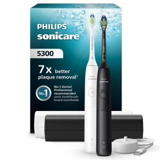 Set zubních kartáčků Philips Sonicare 5300 HX7109/01 černý/bílý - Vráceno do 14 dnů