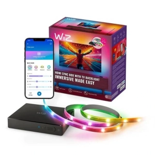 LED pásek WiZ Starter kit 55"-65", WiZ Sync box (929004667801) černý - Vráceno do 14 dnů