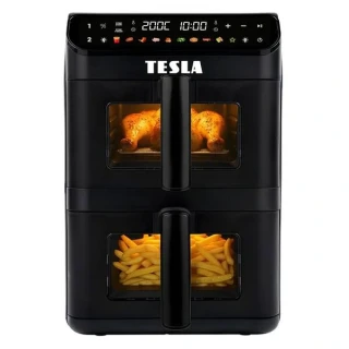 Fritéza horkovzdušná Tesla AirCook DualZone Q670 XXL černá - Vráceno do 14 dnů, použito