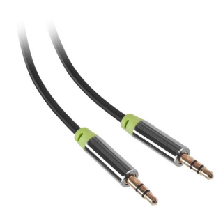 GoGEN Jack 3,5mm, 5m, pozlacené konektory (JACK500MM01) černý